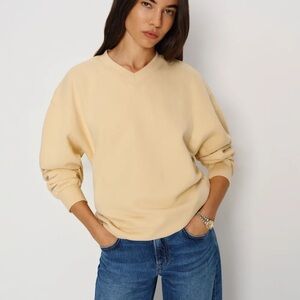 Reformation Bowie Sweatshirt Light Yellow